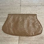 Lauren Merkin  NYC GOLD EMBOSSED SNAKESKIN  FAUX‎ LEATHER SMALL CLUTCH BAG Photo 3
