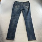 GRACE IN LA Jrs 11 Jeans Low Rise Straight Leg Denim Stretch Grunge Festival Photo 9