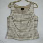 XScape Gold Striped Blazer Jacket With Shell Womens 14 Set Formal Dressy Photo 1