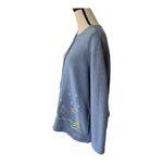 Bonworth Vintage Bon Worth Embroidered Winter Scene Sweater Cardigan. SZ. M Photo 5