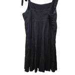 Madewell Tiered Maxi Dress sz XL Blue N3944 Babydoll Tie Strap SquareNeck Cotton Photo 1