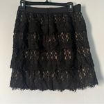 Ann Taylor  petite black lace layered dress size 6 petite Photo 1
