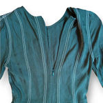 Tularosa Nicole Dress Sycamore Green Pleated Mini Dress Bell Sleeve Size XXS Photo 9