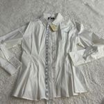 Guess  Women's Catha Tailored Classic Button Down Shirt NWT Size M Preppy Soft Photo 3