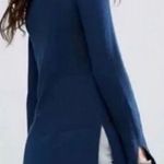 Free People Cornflower Blue Criss Cross Tunic Sweater Side Slit Women's XS Photo 1