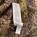 Chico's Space Dye Keller Cardigan Open Rounded Front Multi Color Metallic Thread Photo 6