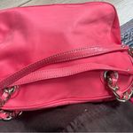 Kate Spade  Vintage Jasmine Nylon Satchel Bag Orange Double Gold Chain Purse Photo 15