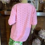 LIZ BAKER SPORT VINTAGE 1990''S PINK HEART THEMED COTTON SWEATER (2X) Photo 3