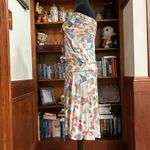 LaRok Strapless Silk Midi Dress Multiple Size L Photo 2