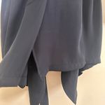 ZARA trench style light weight jacket navy blue size M Photo 13