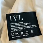 IVL Cropped Varsity Bomber White with Blue Stripes Size XS NWT Photo 6