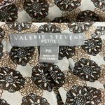 Valerie Stevens Petite Boho Sheer 3/4 length shirt geometric size womens XL Photo 3