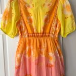 Farm Rio NWT  Floral Short-Sleeve Tiered Midi Dress, Size S Photo 12