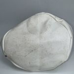 Handmade  VNTG Tennis Rackets Top Handle Tote Bag White Vinyl Emroidered Handbag Photo 7