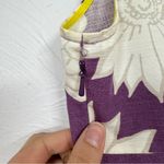 Boden Purple Floral Mini Sheath Dress Womens 8 Casual Sleeveless Classic Summer Photo 2