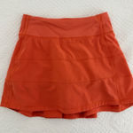 Lululemon  Pace Rival Mid-Rise Skirt 0 Warm Coral Photo 0