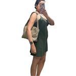 Perlina NEW  NEW YORK Taupe Satchel Leather Bag Photo 7