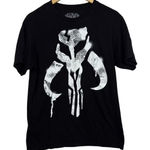 Her Universe Star Wars Boba Fett Mandalorian Mythosaur Skull Shirt Women's M Black Symbol Photo 0