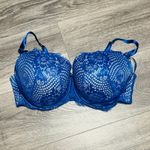Cacique 40DD Sexy Lace Boost Balconette Bra Blue Photo 2