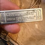 Luxury brand Kippys crystallized swarovski crystals tote shoulder bag metallic Gold Photo 5