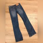 EXPRESS  Y2K / Vintage Dark Blue Low Slung Fit Flare Jeans Photo 2