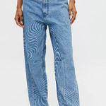 BDG  Rih Extreme Baggy Jean in Medium Swirl Wash Size 28 Waist High Rise Photo 0