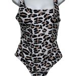 Pretty Garden Leopard Spots Scoop Front & Back Swimsuit Size Med NWT #0177 Photo 1