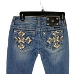 Miss Me New Jeans Womens Sz 26 Signature Skinny Denim Embroidered Cross Pockets Photo 1