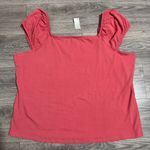 Maurice's 24/7  Plus Women Pink Wide Strap Elastic Hem Sleeve Boat neck Blouse 3X Photo 5