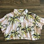 Solid & Striped The Stripped Cabana Shirt Palm Tree Print Photo 1