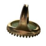 Stella & Dot  Retired Camilla Green Stone Gold Adjustable Ring Photo 4