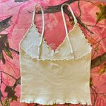 Free People intimately pucker up seamless triangle cami cream white Photo 3