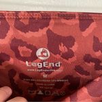 Leg End Burnt Orange Leopard Print Active Wear Pocket Leggings Size M Size M Photo 2