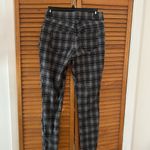 Nine West Jeans Heidi Pull-On Skinny Black and Grey Plaid Jeans SZ 4 Photo 4