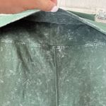 Victoria's Secret PINK Women's Size M Cotton Foldover Flare Leg Pants Green Cozy Photo 7