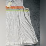 Evereve  Lainey stripe Tank Top with Rainbow Stripes NWT Photo 2