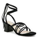 Raye  Sybil Lace-Up Sandal in Black Suede Size 8.5‎ Photo 0