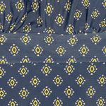 Kona Sol Key Hole Blue Gold Summer Beach High Neck Tankini Top Size S (4-6) NEW! Photo 5