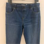 Betabrand EUC Yoga Denim Straight Leg Pull On High Rise Jeans Size L Photo 2
