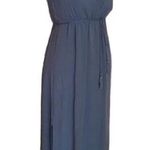 Shinestar  cornflower blue plunging sexy maxi dress Photo 0