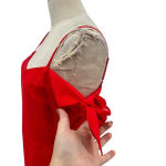 Abercrombie & Fitch Dress Sheath Tie Off the Shoulder Linen Blend Red Size 4 Photo 5