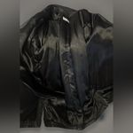 Vericci Leather Jacket Black Swing Coat Side Pockets Lined Lg Unused Supple Lux Photo 7