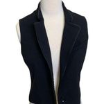 BCBGMAXAZRIA  Women Black Crop Alejandro Vest Size Small Photo 0