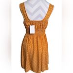 Faithfull the Brand Floral Print Yellow Emita Mini Dress Size 8 NWT Photo 3