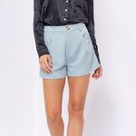 Le lis Black Satin Button Down Top Photo 2