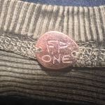 FP One Free People Casual Tan Waffle Knit Long Sleeve Sweater Size XL Photo 3