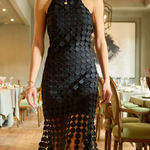 Just Me Gorgeous! black formal dress sz M Photo 1