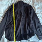 SheIn Solid Black Button Up Collared Dress Shirt Business Casual Blouse Size XL Photo 9