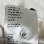 Anthropologie  Sz XS Boho Top High Lace Neck Long Sleeves Metallic Gold Accent Photo 10