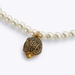 Kurt Geiger NWOT  White Pearl Necklace with Gold Pendant Photo 1